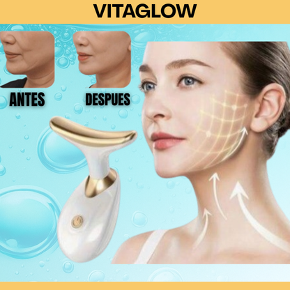 Masajeador Facial Rejuvenecedor VitaGlow™ – Lifting y Limpieza Profesional