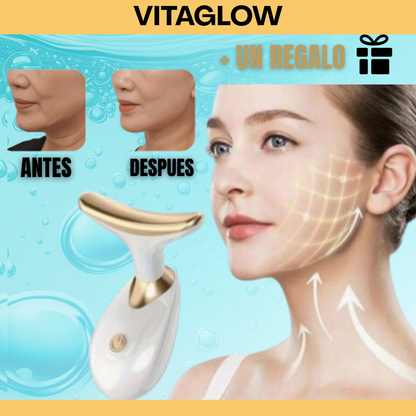 Masajeador Facial Rejuvenecedor VitaGlow™ – Lifting y Limpieza Profesional